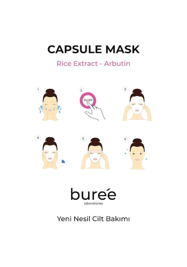 Kapsül Maske Rice Extract + Arbutin Capsul Mask