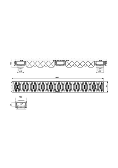 150X100X1000Mm Drenaj Kanalı