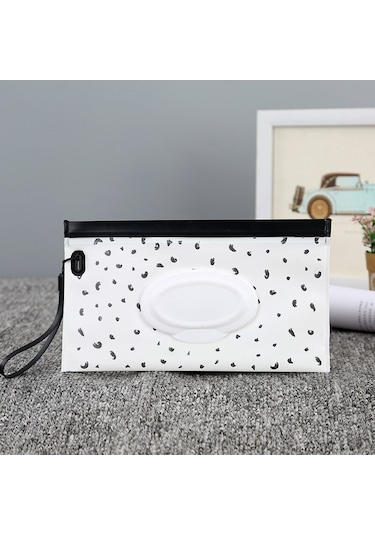 Eva Bebek Islak Mendil Kese Sevimli Snap-askı Doldurulabilir Islak Mendil Çanta Kapak Çevirin Doku Kutusu Açık Kullanışlı Bebek Arabası Aksesuarı