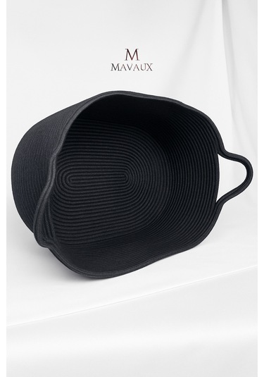 Hasır Jüt Dekoratif Sepet 20x30x50 Cm, Oyuncak, Çamaşır, Banyo, Mutfak Ve Düzenleyici Saklama Sepeti Antrasit