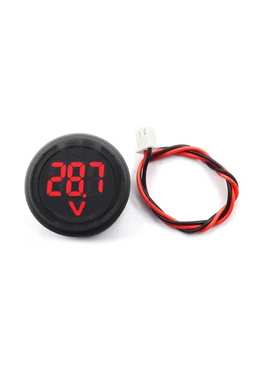 4-100v Dc Voltmetre Yuvarlak Panel Tip Montajlanabilir Dijital