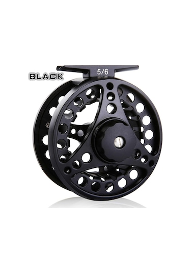 Siyah Sinek Balıkçılık Makaraları 2 + 1bb 5/6wt Alüminyum Cnc Tam Metal Sinek Balıkçılık Reel Açık Sinek Olta Takımı
