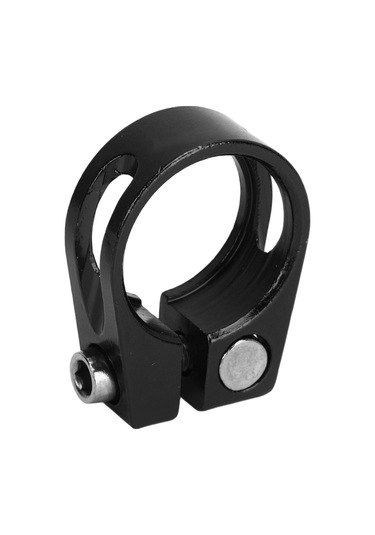 Ximistore9 2 Adet Alüminyum Bisiklet Oturma Tüp Klembi - 25.4mm Delikli Vidalı Tasarım - Hafif Ve Dayanıklı - Sıkıcı Ve Kaykay Bisikletleri İçin Siyah Siyah