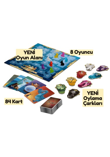 Dixit Yeni , 3-8 Oyuncu, 8 Yeni Oylama Çarkı, Yeni Oyun Alanı.