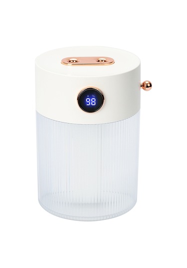 Xiyyadms Beyaz Çift Sprey Nano Nemlendirici, 4000mah Li-pil, Led Ekran, Gece Işığı, 600ml Büyük Kapasite, Usb Şarjlı, Sessiz Çalışma Kırmızı