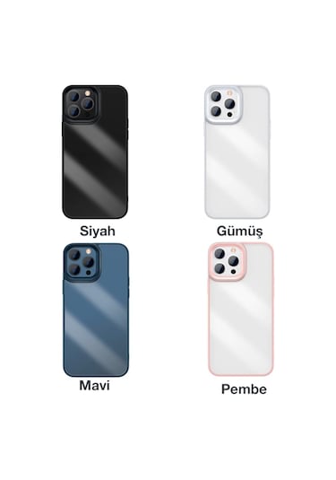 Baseus Crystal Apple Uyumlu iPhone 13 Pro Max Kilif Jel Çerçeve Zirhli Siliko 522411208