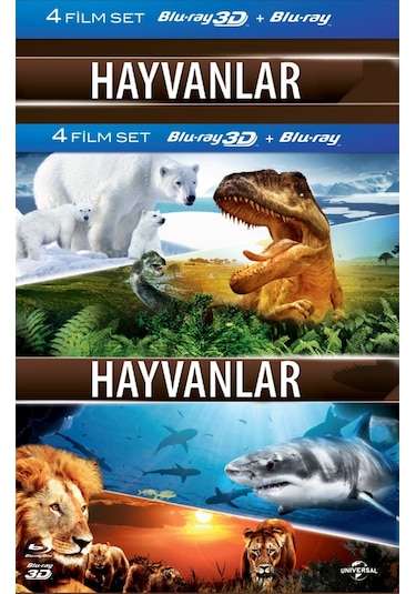 Blu Ray-Hayvanlar 3D 4 Disk Set