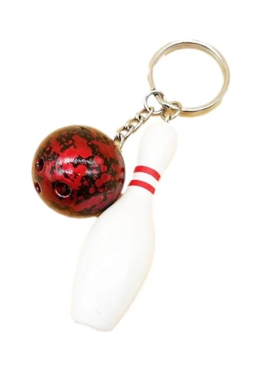 Ocean Pole Bowling Kırmızı Anahtarlık Açık Gri