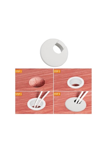 Plastik Kablo Manşonu 50 Mm Gömme Yuvarlak, 10 Adet B