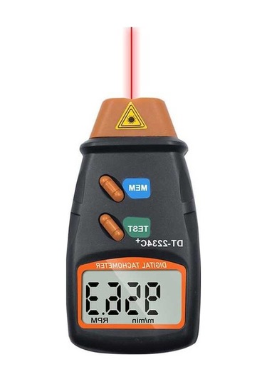 Ebitda Kullanımı Kolay Taşınabilir Dijital Dönüş Hızı Ölçer Led Ekranlı Otomatik Ölçüm Geniş Kullanım Alanı Siyah Siyah