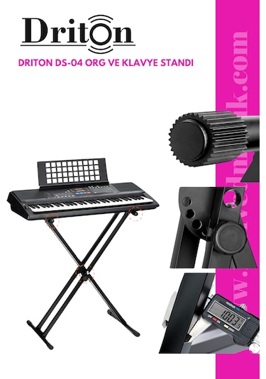 Driton Ds-04 Profesyonel Ayarlanabilir Org Sehpası Ve Klavye Stan