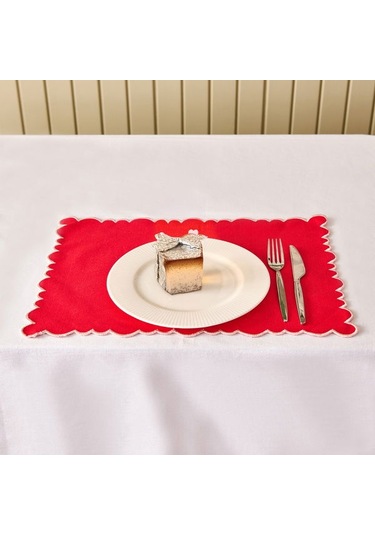 Evidea Soft Amore Amerikan Servis - Kırmızı - 30x50 Cm Kırmızı