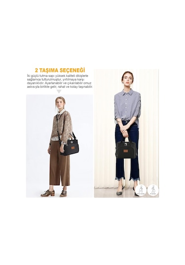 Haegs Termal Çanta, Soğuk Sıcak Tutucu Yalıtımlı Beslenme Çantası Soğutucu Yemek Çantası 8,5l -siyah Siyah