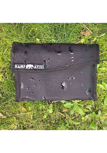 Kamp Ayısı Pyro Ateş Kutusu Portatif ve Katlanır Çok Yakıtlı Kamp Ocağı Çantalı Gri