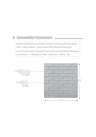 Hfambition 12 Adet Limon Sarısı 3d Köpük Duvar Stickerı - Otomatik Yapışkan, Su Geçirmez, Çarpma Emici, Dekoratif Duvar Kaplama 70x77cm Sarı