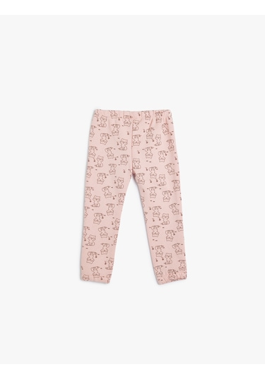 Koton Jogger Eşofman Altı Beli Lastikli Tilki Baskı Detaylı Pembe Desenli 5wmg40015ak Pembe Desenli Koton Jogger Eşofman Altı Beli Lastikli Tilki Baskı Detaylı Pembe Desenli 5wmg40015ak Pembe Desenli