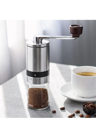 Manuel Kahve Öğütücü, El Kahve Değirmeni, 6 Ayarlanabilir