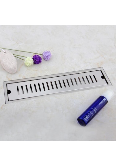 Suntek Paslanmaz Çelik Dikdörtgen Banyo Yer Sifonu Lavabo 20-santimetre Gümüş Diğer