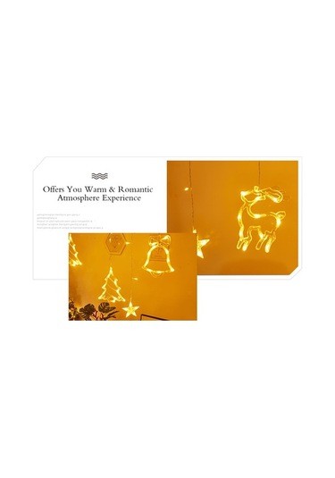 Dancemonkey 8 Modlu Led Perde Işıkları, Suya Dayanıklı, Noel Ağacı Tasarımı Çok Renkli