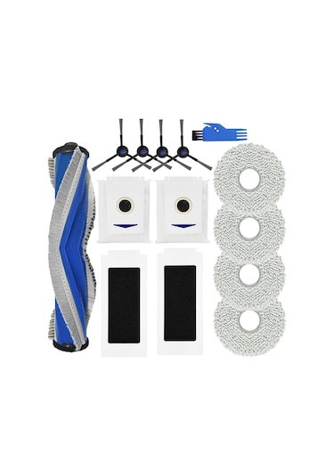 Leasetake Ecovacs Deebot T30 Omni / T30 Pro Omni Robot Süpürge Aksesuarları Yan Fırça Hepa Filtre Paspas Bezi
