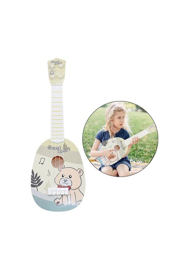 Suntek 4 Telli Çocuk Ukulele Oyuncak Acemi Ayı Için İlgiyi