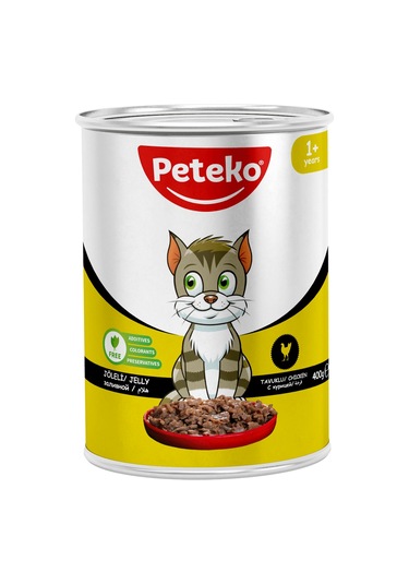 Peteko Tavuklu Parça Etli Yetişkin Kedi Maması 12 x 400 G