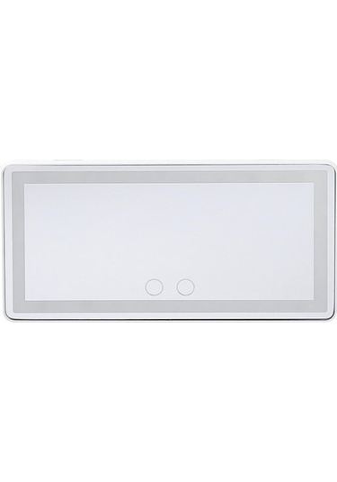 Novahub Beyaz Car Sunvisor Makyaj Aynası - Tüm Arabalar İçin Şarj Edilebilir Led Işıklı Makyaj Aynası - Universal Car Sun
