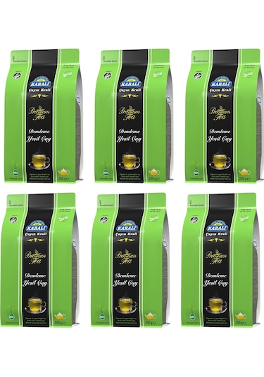 Karali Premium Demleme Yeşil Çay 6 x 200 G
