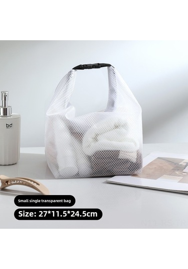 Reedark Taşınabilir Butonlu Lüx Kozmetik Çantası - Küçük Beyaz, Yolculuk Gereçleri İçin Geniş Hacimli Depolama Çanta Toptan Diğer