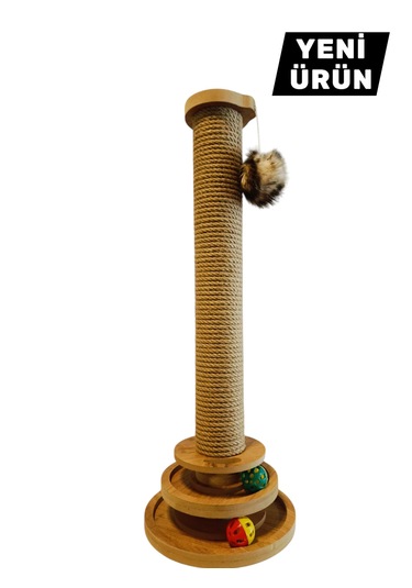 Kedi Tırmalama Çubuğu Ve Oyuncağı - 64cm