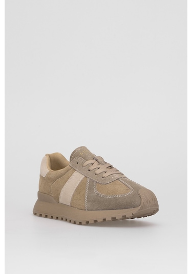 Lufian 122230034 Doris Kadın Hakiki Deri Klasik Sneaker Camel Camel