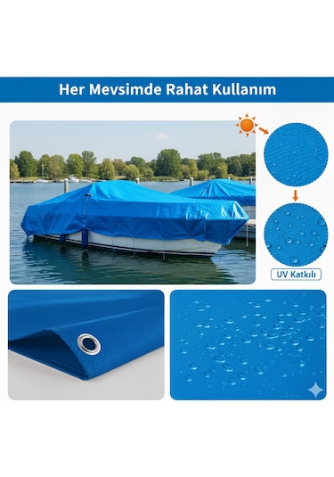 Sanat Pe Branda - 130 Gr/m2 Mavi