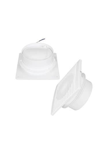 Tenfowee 7 Kanatlı Duvar Tipi Vantilatör - 220v 4" Ipx2 Su Geçirmez, Ters Akım Engel Valfiyle, Mutfak/banyo İçin Hızlı Havalandırma Diğer