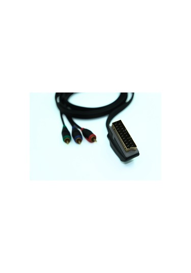 TTAF Scart To 3 Rca Gold 1.5 Mt Kablo