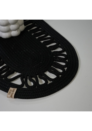 Zengin Design Home Zdh-804 Oval Runner Siyah