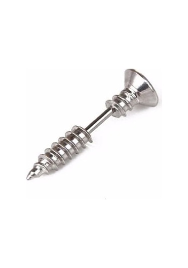 Tezzgelsin Unisex Hipoalerjenik Gothic Punk Paslanmaz Çelik Küpe Siyah - Beyaz