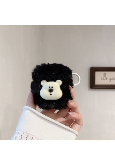 Tcherchi Peluş Ayıcık Tasarım Airpods Uyumlu Pro/pro2 Uyumlu Koruyucu