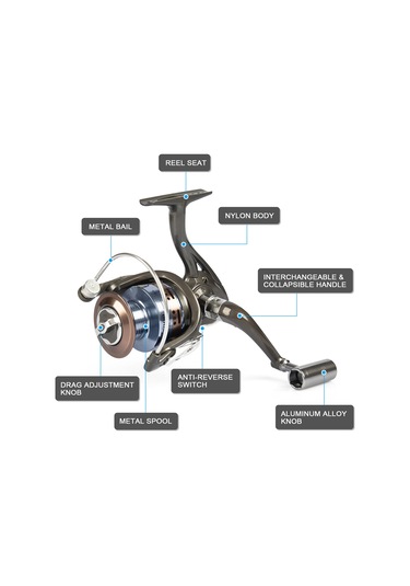 Tenfowee Mk Spinning Reel Metal Line Cup 12+1bb Anti-gap Aluminum Alloy Fishing Wheel Mk4000