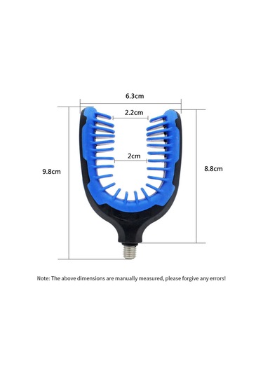 Geeksen Mavi Abs-tpr Malzeme Balıkçılık Olta Tutucu, 9.8x6.3cm Boyutlu Dayanıklı Uç