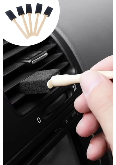 Dumles 5'li Araba Havalandırma Temizleme Fırçaları Klima Çıkışları,toz Alma&otomobil İçi Detaylı Mini Temizlik Aparatları