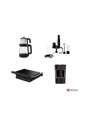 Arçelik Resital Siyah 4'lü Mutfak Seti Çeyiz Paketi