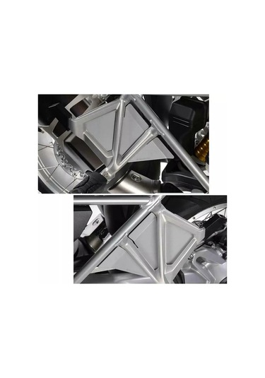 Xurunkeji Bmw R1200gs Adv 2013-2017 Gümüş Motosiklet Arka Koltuk Ayak Pedalı Çamurluk Çamurluk Gömme Kapağı Yolcu Sıçrama Koruyucusu Gümüş
