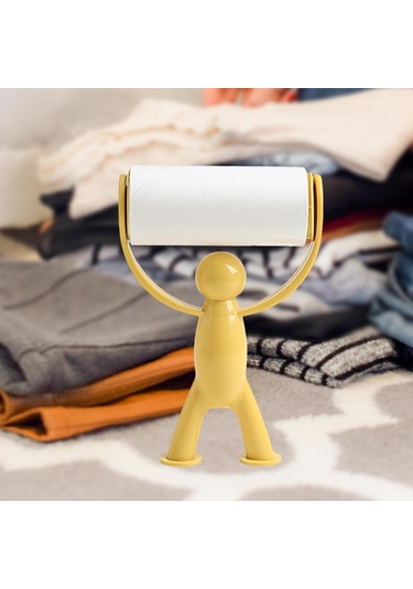 Homyl 2 Parça Yapışkan Lint Rulo Yedekler Köpek Saç Sarı Sarı