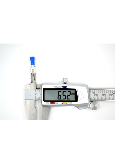 200 Adet 1,50-2,50mm Kablo Ucu 6,3 Dişi Fiş Mavi Sıkmalı