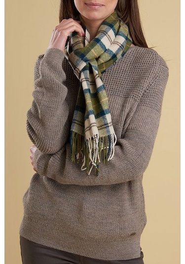 Barbour Unisex Tartan Yün Atkı (%100 Lambswool) Tn51 Ancient Tart 1-Tn51 Ancient Tartan