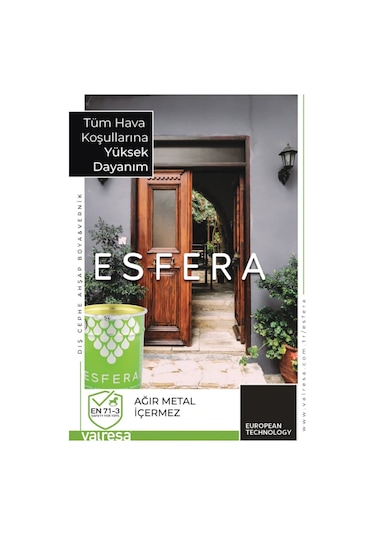 Esfera Ithal Su Bazlı Şeffaf Vernik Mat - Ipekmat 1 Lt & 2.5 Lt