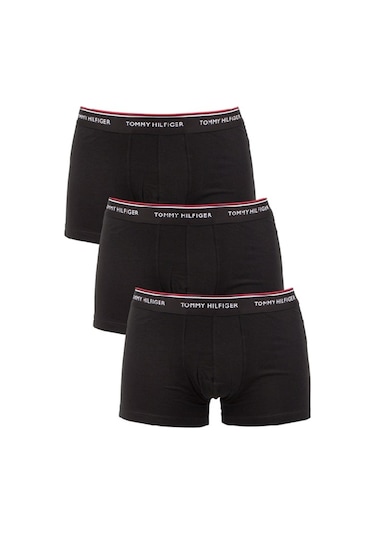 Tommy Hilfiger Tommy Hılfıger Erkek 3 Lü Boxer 1U87903842-990 Siyah