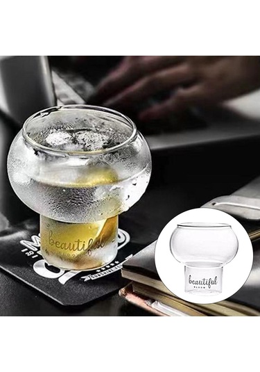 Homyl Şeffaf Kokteyl Cam Kahve Çay Bira Suyu Yoğurt Süt 300ml Temizlemek