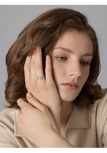 Lepta 925 Ayar Gümüş "spasi İ Sokhrani" Fiyonit Taşlı Yüzük 192129482 Gri