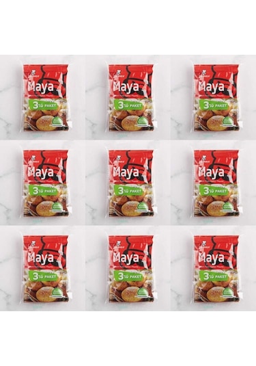 Glutensiz Instant Kuru Maya 3x10 gr 9 Paket